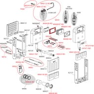 Инсталляция для унитаза ALCAPLAST AM115/1000V с бачком, для замуровывания в стену с возм. вентиляции