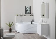 Ванна акриловая Aquanet GRACIOSA 150х90 правая асимметричная, без гидромассажа, без обвязки 203941