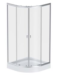 Душевой уголок AM.PM X-Joy Twin Slide (90х90х185) профиль матовый хром/прозрачное W88G-205-090MT64