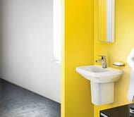 Смеситель Hansgrohe Logis 71071000 для умывальника, низкий фиксированный излив, без донного клапана