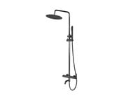 Душевая система ESKO Bangkok Black ST250BGB верхний /ручной душ, 1 реж., черный мат