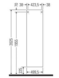����� Duravit DuraStyle (500�1800�360) ����� �����, ����� �������/��� ����� DS1249L3518