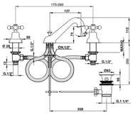 ��������� ��� �������� CISAL Arcana Ceramic �� 3 ���������, ������ ������, ������ AC00102024