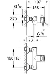 ��������� Grohe BauClassic 32867000 ��� ����, ������������, ���������