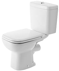 Унитаз-компакт DURAVIT D-CODE 385х650х770 гор. выпуск 21110900002+092710 с сиденьем 006731