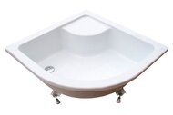 Душевой акриловый поддон RAVAK Sabina 90 LA (900х900х270) глубокий, для установки в пол/на ножки