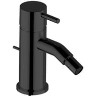 Смеситель для биде Cisal Less New с донным клапаном, черный матовый LN00055040