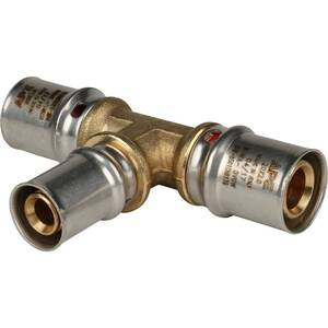 Тройник переходной STOUT 20x16x20 для металлопластиковых труб прессовой SFP-0005-201620