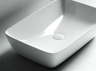 Раковина накладная Ceramicanova Form 590х400х145 прямоугольная, без перелива, белая CN2003