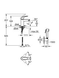 ��������� Grohe EuroSmart 23124003 ��� ��������, ���.���, ���������, �����, ����