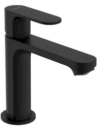 Смеситель для раковины Hansgrohe Rebris S 72517670 однозахват., излив 109 мм, дон.клапан, мат.черный — миниатюра 1