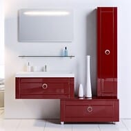 Уценка!*Infinity (Aqwella) Пенал П45 (450х1950х350) на ножках Inf.05.45/RED бордо