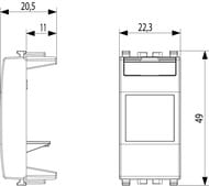 ������� Vimar RJ45 INFRA+, �����, 20341.C.B