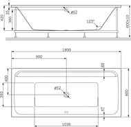 Ванна акриловая AM.PM Inspire 2.0 (1800х800х420) A0 W52A-180-080W-A
