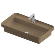 Раковина ArtCeram Fuori Scala 800х450 врезная/накладная, серо-коричневая TFL035 41; 00