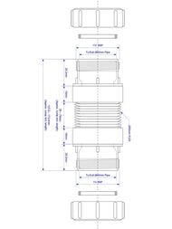 ����� ������������� McAlpine ���������� L 124-173��, d 50��, ����/����� ����. 40��, MFLEX-40C