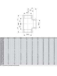 Тройник VIEGA 1.1/2" В бронза арт. 264 307