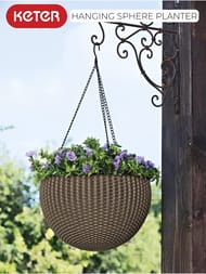  KETER HANGING SPHERE PLANTER (35x35x22), 8,6 , , 