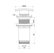 ������ ������ ��� �������� 1 1/4 WONZON & WOGHAND, ������������� ������ WW-88SS08-BG