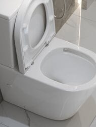 Унитаз-компакт BelBagno Flay-R 625х360х845 безободковый, горизонтальный выпуск BB2149CP-TOR+BB2149T
