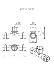 ����� ������� VALTEC 18�1/2"��18, ����. �����, VTi.932.I.180418