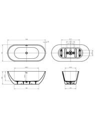 ����� ��������� BelBagno BB701-1700-750-K (1700�750�580) ���������������, �����