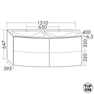 ����� � ������� ��������� Burgbad Sinea 2.0 1510�647�400 ����., 4 �����, ��� ������� SFGZ15TF2786