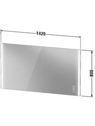 ������� Duravit XViu 1420�800 � ����������, ��������� ����., ������, ��������, ������� XV70460B1B1