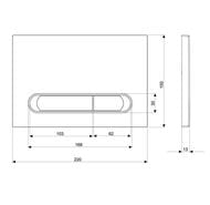 Инсталляция Cersanit LINK PRO+клавиша смыва ESTETICA пластик, хром+ Унитаз CITY CO DPL EO slim 64121