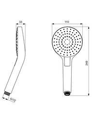 Ideal Standard IDEALRAIN EVO ROUND L3    B2231AA 3 , 100
