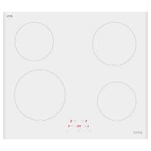Индукционная варочная панель Korting HI 64013 BW (590х520) 4 зоны нагрева, белая