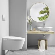 Унитаз-биде электронный Swedbe Smart 460х510х660 подвесной, подсветка, белый 0505