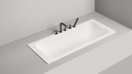 Ванна из искусственного камня Salini Orlanda Kit S-Sense 102112G 1800х800х600 глянцевая, белая