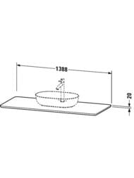 ���������� Duravit Luv 1388�595�25 ������ ������, 1 �����, ���� ������������ LU946107777