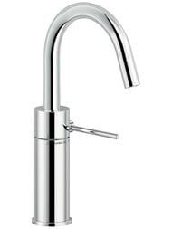 Смеситель NOBILI VELIS для раковины, однозахватный, высокий излив, Eco, хром VE125138/3CR — миниатюра 1