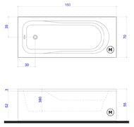 ����� ��������� Gruppo Treesse Clizia V4362 1600�700�550 �������������, ����������� 6 ��������