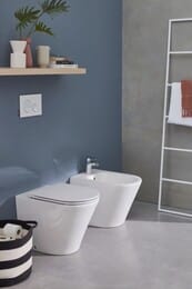 Приставной унитаз Jacob Delafon RODIN+ EDAA102-00 560х368х390 безободковый, скрытые крепления, белый