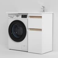 Раковина над стиральной машиной AM.PM X-Joy (1000х500х130) правая, белый глянец M85AWPR1001WG
