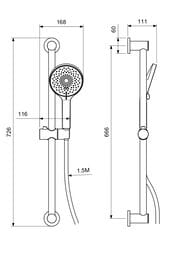 ������� �������� Aquatek ������ 3jet 65�� AQ2022BGM ������, �����+���������, ����� 1,5�, ����� ����