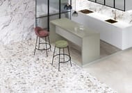 Керамогранитная плитка Vitra Теrrаzzo-X Cветлый (600х600) лаппато, серая K949767LPR (кв.м.)