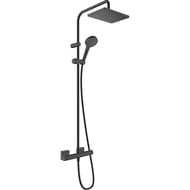 Душевая система Hansgrohe Vernis Shape 26286670 смеситель термостат, верхний/ручной душ, черн. мат