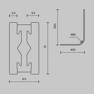 ��������� ��������� ��� ����������� Maytoni Flarity (�������) TRX154-RC80-B ������, IP20