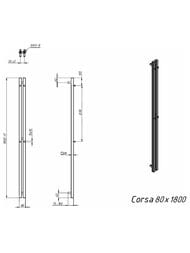 GROTA CORSA   80x1800 RAL9005