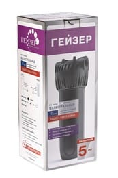 Корпус ГЕЙЗЕР SL10 1/2" для горячей и холодной воды, черный пластик, латунные ниппели,   50541 — изображение 10
