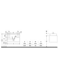 ����� ��� �������� Duravit Brioso (820�389�442) ���������, 1 ����, ����� ������ BR401101022