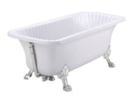 Ванна MIGLIORE OLIVIA 174x83 на лапах "LEONE" STANDART отдельностоящая, белая/хром 26923