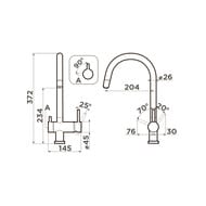 Смеситель для мойки Omoikiri Yamada-P-BL черный 4974226