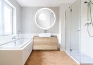 Зеркало BelBagno (1000x30x1000) с подсветкой и сенсорным выключателем SPC-RNG-1000-LED-TCH