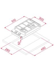 ������� �������� ������ TEKA Total GZC 32300 XBN BLACK (300�510) ��������������, ������