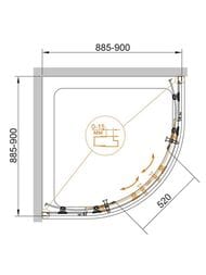 ������� ������ CEZARES ECO (885-900�885-900�1900) R-2-90-C-Cr  ������ �����/����